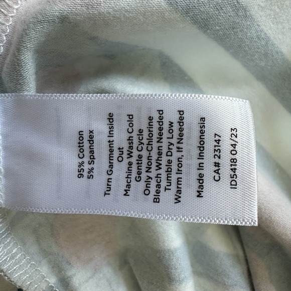 Talbots Tee Shirt Top Women's Plus 2XP Sleeve 3/4 Top Cotton Stretch Floral NWT - Picture 9 of 12